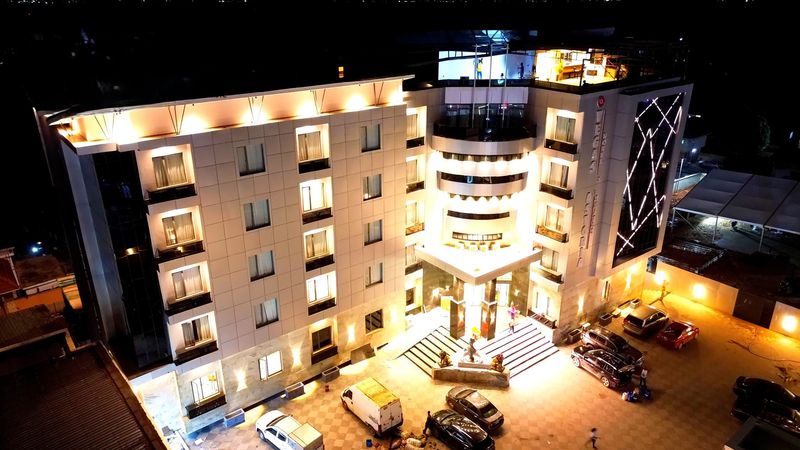 Hotel Exterior at Night
